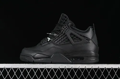 All Categories Air Jordan Jordan Series Basketball Shoes Air Jordan 4 Air Jordan 4 "Net" AJ4 Joe 4 Grid Black Retro Basketball Shoes FV7251-001